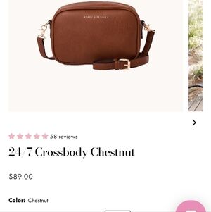 Poppy & Peonies 24/7 Crossbody Bag Chestnut